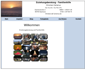 erziehungsbeistand.info: Erziehungsberatung - Familienhilfe Cartarius
Erziehungsberatung und Familienhilfe Christian Cartarius, Saarlouis.