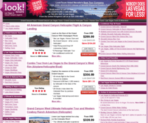 lucktours.com: Las Vegas Grand Canyon Tours, Las Vegas Helicopter Tours, Grand Canyon Bus Tours, Grand Canyon Tours| LookTours.com
Canyon bus tours from Las Vegas, Hoover Dam tours from Las Vegas, and Grand Canyon tours from Las Vegas. Book Las Vegas tours and Grand Canyon Las Vegas helicopter rides to the Grand Canyon from LookTours.com