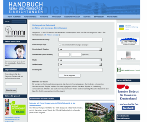 rehakliniken.com: Rehakliniken - Handbuch Reha- und Vorsorge-Einrichtungen
Die Website des Handbuchs Reha- und Vorsorge-Einrichtungen. Umfangreiche Datenbank zu Reha- und Vorsorge-Einrichtungen und Kurorten.