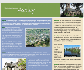 ashley.co.uk: Ashley.co.uk
The English Towns Of Ashley