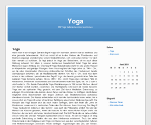 eyf-eu.org: Yoga
Yoga ist ein exzellentes Mittel, um seinen Körper und den Geist fit zu halten.