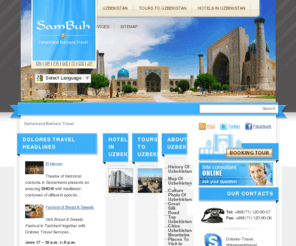 sambuh.com: Samarkand Bukhara Travel | Tour Operator to Uzbekistan - Hotels in Uzbekistan, Travel and Tour services in Uzbekistan. Uzbekistan History
Samarkand Bukhara Travel, Travel Services in Uzbekistan, inbound tour operator in uzbekistan, tours to Uzbekistan, Dolores Travel Services