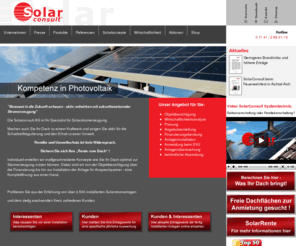 solarconsult.net: Solar Consult AG  Kompetenz in Photovoltaik
Die Solarconsult AG ist von der Objektbesichtigung bis zur Installation Ihr Spezialist für Solarstromerzeugung.