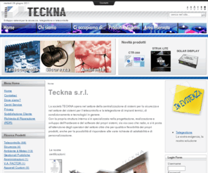 teckna.it: Teckna - sviluppo sistemi per la sicurezza, telegestione e telecontrollo - Home
Teckna Srl - Tecnologie elettroniche avanzate. Sistemi di sicurezza telecontrollo e prodotti elettronici per il monitoraggio ambientale e meteo.