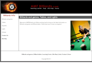 amfbilliards.com: Billiards and games
Billiards and games