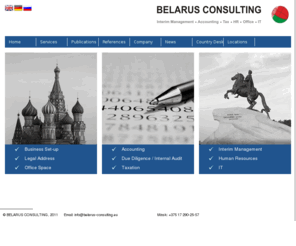 belarus-consulting.eu: BELARUS CONSULTING - Home
BELARUS CONSULTING - your competent partner for business set-up and expansion in Russia, Belarus, Kazakhstan and Ukraine, BELARUS CONSULTING - your competent partner for business set-up and expansion in Russia, Belarus, Kazakhstan and Ukraine