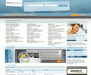 bestefirma.de: BesteFirma.de :: Firmensuchmaschine & Firmenverzeichnis
 Das BesteFirma.de Branchenverzeichnis und Firmensuchmaschine ist spezialisiert Firmen, Produkte und Dienstleistungen im Internet auffindbar zu machen. Zusätzlich: Suchmaschinenoptimiert (SEO).