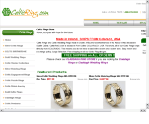 celtic-trinity-ring.org: celtic rings store
Authentic Celtic Rings Made in Ireland, ships directly from Colorado