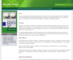 norvasc10mg.com: Norvasc 10 mg
Norvasc is a calcium channel blocker that contains amlodipine besylate. Norvasc obtained in tablet form 10mg.