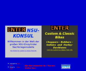 nsu-konsul.de: Die Portalseite für NSU-Konsul Freunde und handmade Custom&Classic Bikes by Horst Heiler
nsu-konsul.de, customandclassic.com