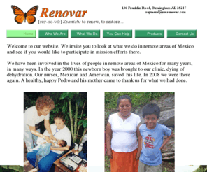 us-renovar.com: Home
Christian non-profit group, medical missions, hurricane relief, clean water systems, Mexico.
