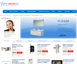 gho-online.nl: Sanitair en Hang en sluitwerk online kopen - Gho-online
Online kopen sanitair,badkamer,douche,wc,bad,kranen. hang en sluitwerk,sloten,deurbeslag,ONLINE Dé goedkoopste