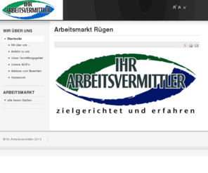 ihr-arbeitsvermittler.com: Arbeitsmarkt Rügen
Arbeitsmarkt-Rügen, Stellenmarkt und Jobbörse