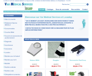 varmedicalservices.com: VAR MÉDICAL SERVICES :: location et vente de matériel médical - Marseille Bouche du Rhône Vars (13 - 83)
VAR MÉDICAL SERVICES des professionnels à votre écoute, Location et vente de détail d'articles médicaux et orthopédiques, matériel médical sur Marseille - Bouche du Rhone - Vars