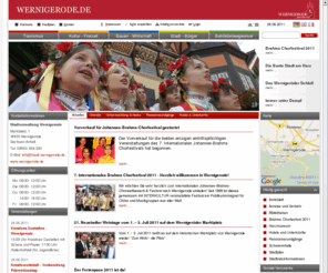 wernigerode.de: Stadt Wernigerode - Die Bunte Stadt am Harz
Aktuelle Stadt-Informationen, touristische, sportliche und kulturelle Highlights, Wernigerode als Wirtschaftsstandort, Jugend- und Sozialpolitik - das und vieles mehr bietet Ihnen der offizielle Webauftritt der Stadt Wernigerode.