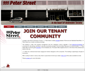 111peter.com: 111 Peter Street | Homepage
in the Heart of Downtown Toronto