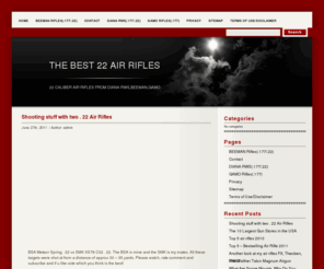 22airrifles.net: The Best 22 Air Rifles
Looking for the best 22 caliber air rifles?-Check outr the items on this site