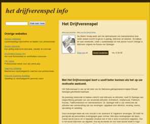 het-drijfverenspel.info: Het Drijfverenspel
Met Het Drijfverenspel leert u uzelf beter kennen als het op uw motivatie aankomt.