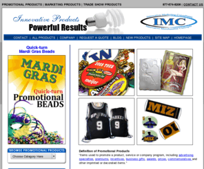 imcsuccess.com: Promotional Product Marketing | Innovative Marketing Consultants
Custom Promotional Products & Logo Printed Promotion Items. Imprinted Corporate Gifts, and Tradeshow Giveaways: Promo Item advertising specialties marketing products, & customized product business branding!