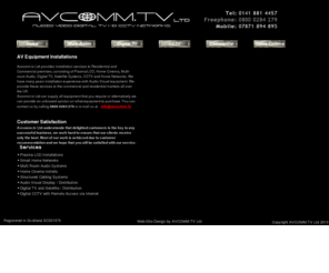 avcomm.tv: Audio Visual Installation, Custom AV installers, Glasgow
Custom Audio Visual installation