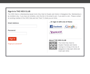 ives.in: THE IVES CLUB - To Help Expats , Interns And Trainees In Bangalore Meetup With Each Other.
The Club for Expats,Trainees and Interns moving to or living in the city of bangalore to help each other and meet each other .