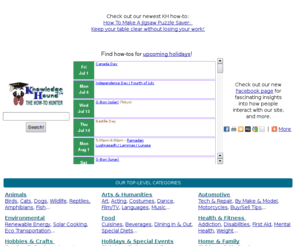 knowledgehound.com: Knowledge Hound - The Web's biggest how-to directory!
Knowledge Hound, is the Web's biggest how-to directory. Discover DIY tutorials and tips covering thousands of subjects. Learn how now for free!