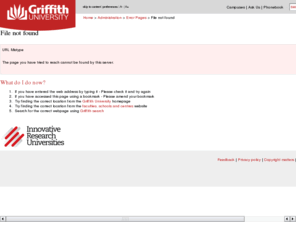 watererosion.net: Watererosion @ Griffith
This site is dedicated to fundamental and applied hydrologic and soil erosion research at Griffith University , Brisbane , Australia .