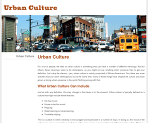 worlock.org: Urban Culture
For a lot of people, the idea of urban culture is something that can have a number of different meanings.