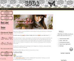 atelier-soda.com: [*S O D A*] Clothing for BJDs
Soda focuses on 1/3 or 60cm range of BJD clothing and accessories.