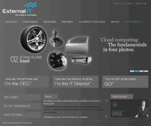 externalit.com: External IT: The Outsourced IT Department
External IT, an American outsourcing firm, provides enterprises with strategic IT outsourcing in order to eliminate the need for an internal IT department or unburden your existing IT department from mundane day-to-day IT operations.