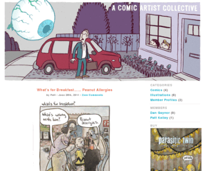 gianteyeball.com: Giant Eyeball
Comics & illustrations by Dan Gaynor. Robot-Headed Boy, Ted & The Animals, Zombidge, and sketchbook malarkey.