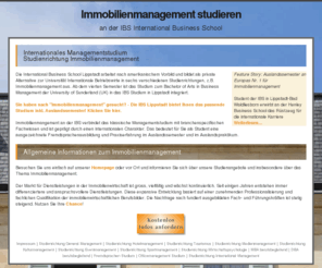 immobilienmanagement-studieren.de: Immobilienmanagement studieren an der International Business School - Das IBS Immobilienmanagement Studium
Immobilienmanagement - Die IBS bietet ein Internationales Management Studium mit verschiedenen Studienrichtungen an, u.a. Immobilienmanagement