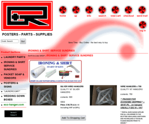 ecohanger.com: G   R  SPARES LTD t/a GRPPS IRONING & SHIRT SERVICE SUNDRIES
Ironing and Shirt Service Supplies