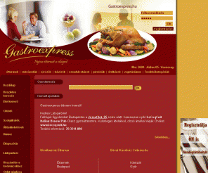 gastroexpress.hu:    tterem,  ttermek, tteremajnl, vendgl, csrda, kvz, pizzria,tteremkeres .:Gastroexpress Kft:.
Gastroexpress.hu Kft. tteremajnlsai orgos adatbzissal!