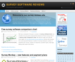 survey-reviews.net: Survey Software Reviews - Compare Online Survey Tools
Survey-Reviews.net ranks the best survey software with side-by-side comparisons. Read in-depth product reviews and survey software articles. Compare features, prices and browse hundreds of screenshots to help you make the most informed decision as to which survey software is right for you.