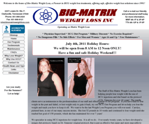 biomatrixweightloss.com: Get Real HCG Injections, and Complete Diet Weight Loss Program From Bio-Matrix Anywhere In The United States
Receive our complete HCG Weight Loss Protocol including Real HCG Injections by mail anywhere in the US.