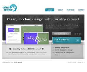 extramoose.com: Welcome! | Extra Moose | Modern Web Design
