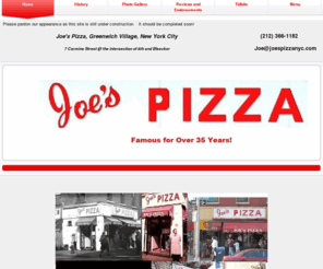 famousjoespizza.com: Joe's Pizza | New York, NY - Mobile Edition
A Greenwich Village institution, Joe's Pizza is widely considered among the best slices in NYC.