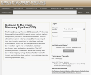 omicsdiscoverypipeline.org: Proteomics Information Management System : Login
Proteomics Information Management System.