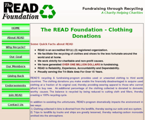 read-foundation.com: Welcome to The READ Foundation
The Read Foundation Charity Fundraising through Clothing Recycling.