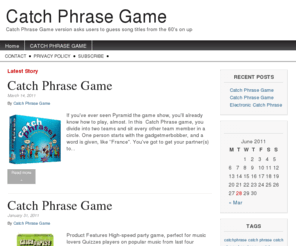 catchphrasegame.com: CATCH PHRASE GAME
CATCH PHRASE GAME