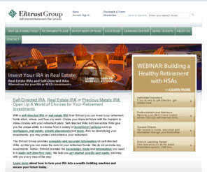 entrustid.com: Mountain West Entrust IRA
Self directed IRAs, real estate IRAs from Mountain West Entrust IRA - take control of your retirement investments through a self directed individual retirement account or real estate IRA