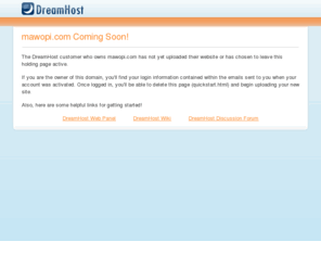 mawopi.com: mawopi.com Coming Soon!
The owner of this domain has not yet uploaded their website.