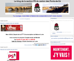 ps-section-pontsdece.com: Le blog de la section PS du canton des Ponts-de-Cé
0