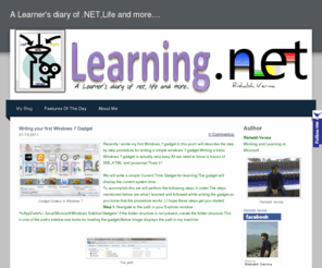 rishabhverma.net: A Learner's diary of .NET,Life and more.... - A learner's diary of .NET,Life and more..
.NET learning resource