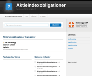 aktieindexobligationer.net: Aktieindexobligationer - nyheter och information om aktieindexobligationer
Aktieindexobligationer - nyheter och information om aktieindexobligationer