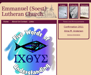 emmanuelsoest.org: Emmanuel Lutheran Church - Soest
Joomla! - the dynamic portal engine and content management system