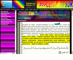 ceriadansukses.com: .::Welcome to CERIA dan SUKSES::.
Haris Fadhilah Syarif, Duta AFS, pelatihan Bahasa Inggris, Kamus Bergambar, web design, kursus inggris, Banjarmasin, Jakarta, Mengetik Arab, Moslem Children Class, kamus pelangi, enam sifat, muhasabah, renungan, poligami