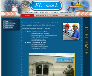 el-mark.com: EL-MARK : Przedsiębiorstwo Robót Elektrycznych i Budowlanych
