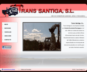 transantiga.com: Trans-Santiga, S.L. - Servicio Urgente de Camiones, Grúas y Furgonetas
